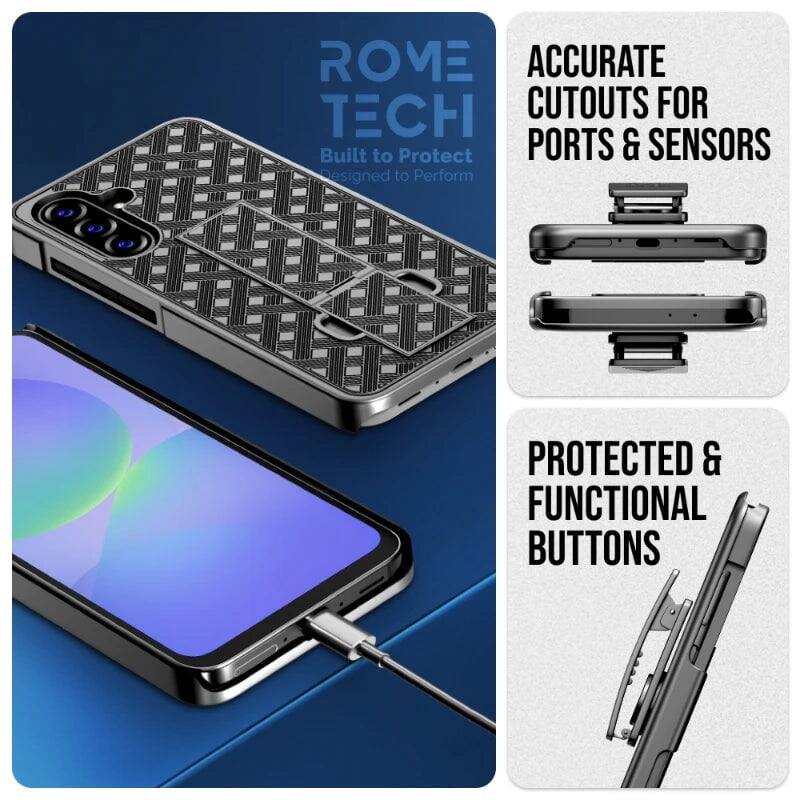ROME TECH  
Built to Protect  
Designed to Perform  

ACCURATE CUTOUTS FOR PORTS & SENSORS  

PROTECTED & FUNCTIONAL BUTTONS