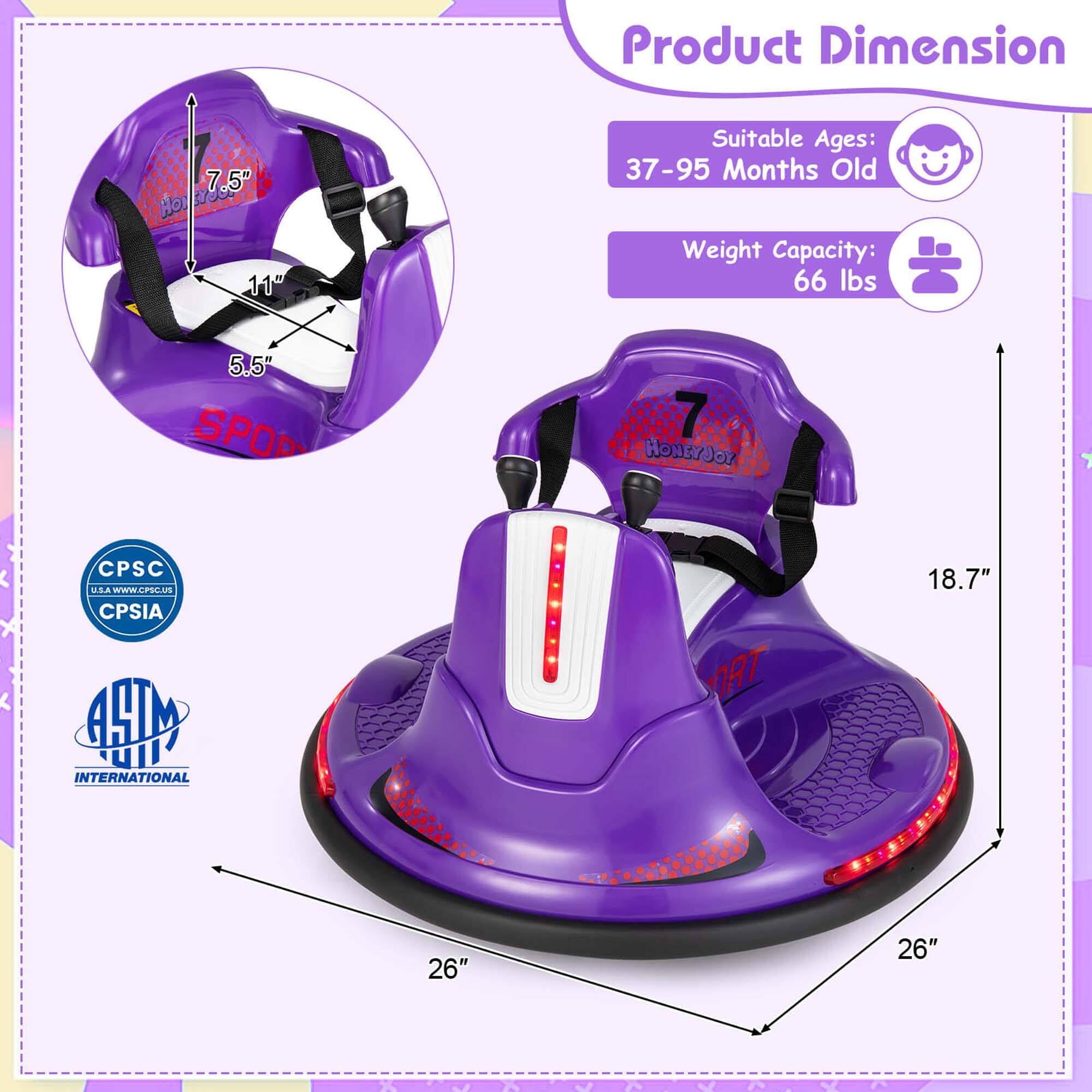 Product Dimension

Suitable Ages: 37-95 Months Old

Weight Capacity: 66 lbs

7.5" HO 11" 5.5" SPO

HONEYJOY

CPSC U.S.A WWW.CPSC.US CPSIA

ASTM INTERNATIONAL

18.7" 26" 26"