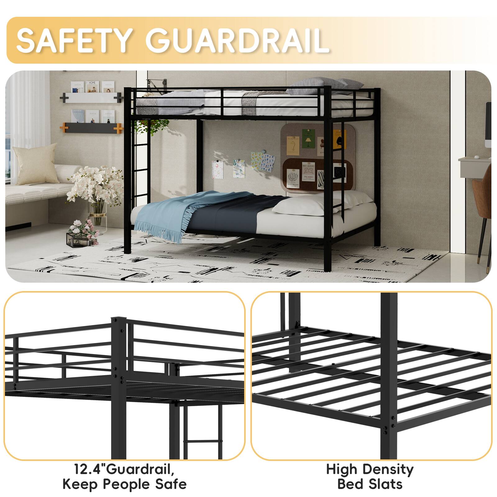 SAFETY GUARDRAIL

12.4" Guardrail, Keep People Safe

High Density Bed Slats
