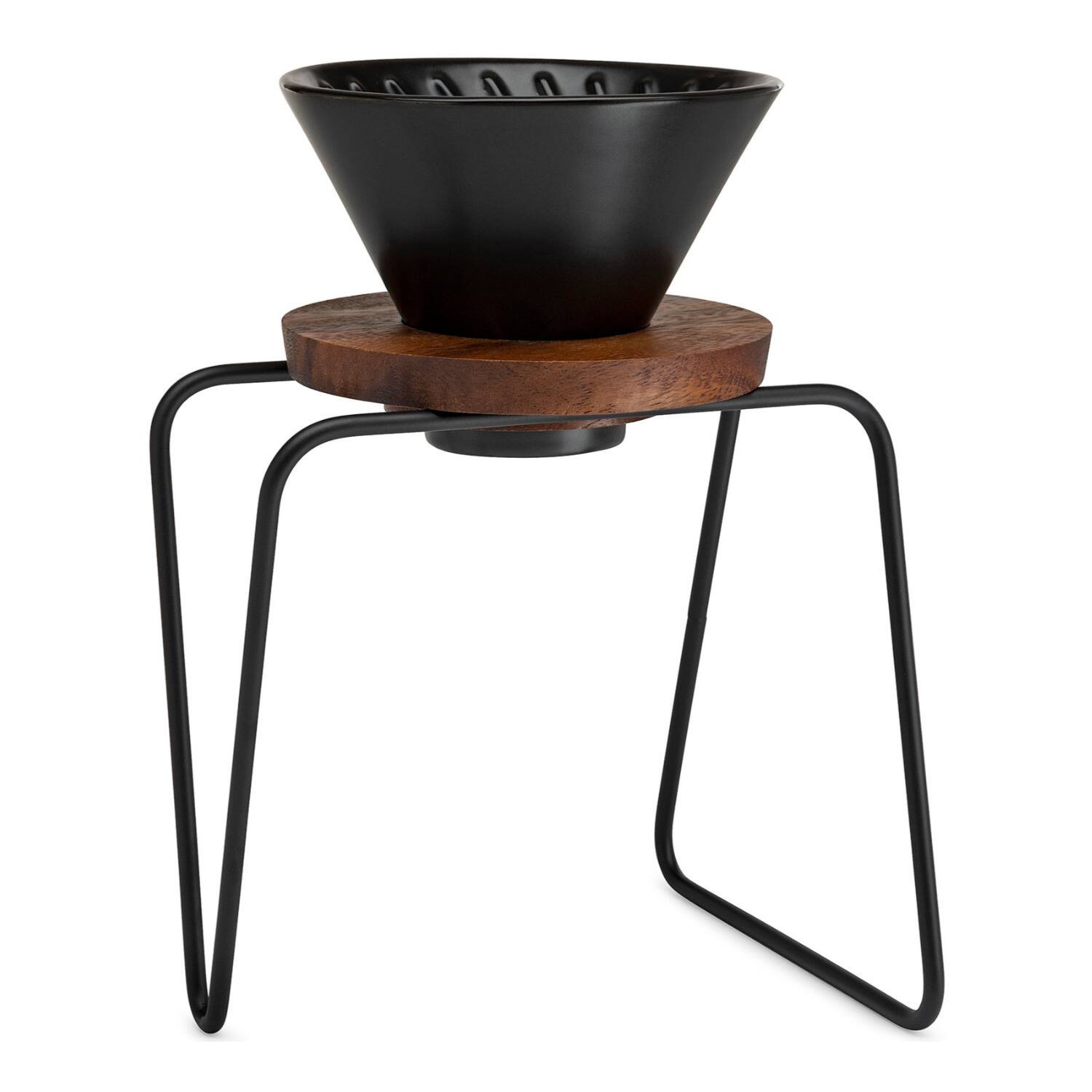 Left. ChefWave - ChefWave Artisan Series Pour-Over Coffee Maker Set - Black.