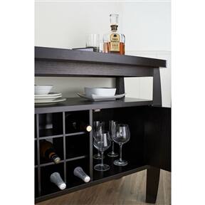 Alt View 1. SlickBlue - Modern Sideboard Buffet Server Console Table for Dining Room - Dark Espresso.