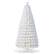 Front. Costway - 7 FT Pre-Lit Christmas Tree Fiber Optic Snow-Flocked with 270 Lights & Branch Tips - White.