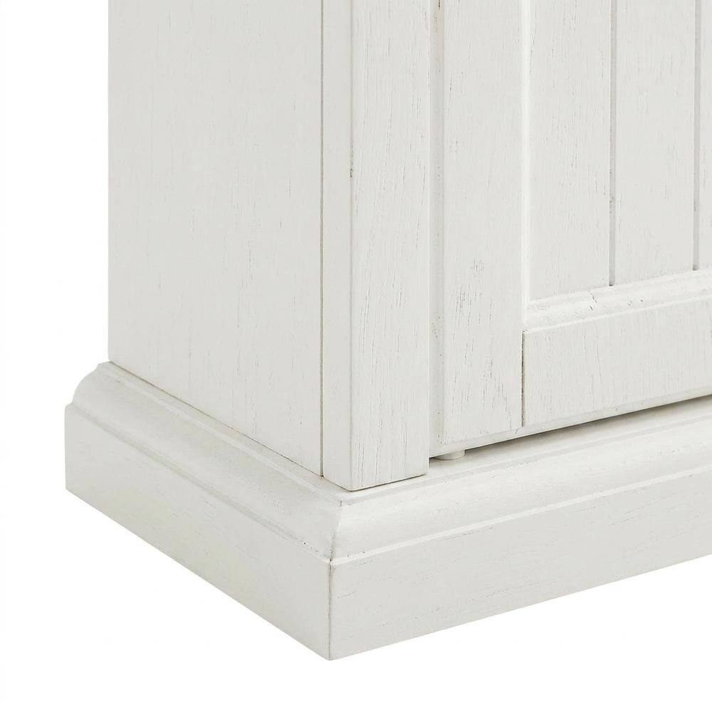 Back. FurniFact - Distressed White Bathroom Wall Cabinet - Distressed White.