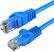 Front. Cables Direct Online - Cat6 Ethernet Cable 1.5FT 550Mhz UTP Patch Cord LAN Wire for PC Laptop Router Modem TV Console - Blue.