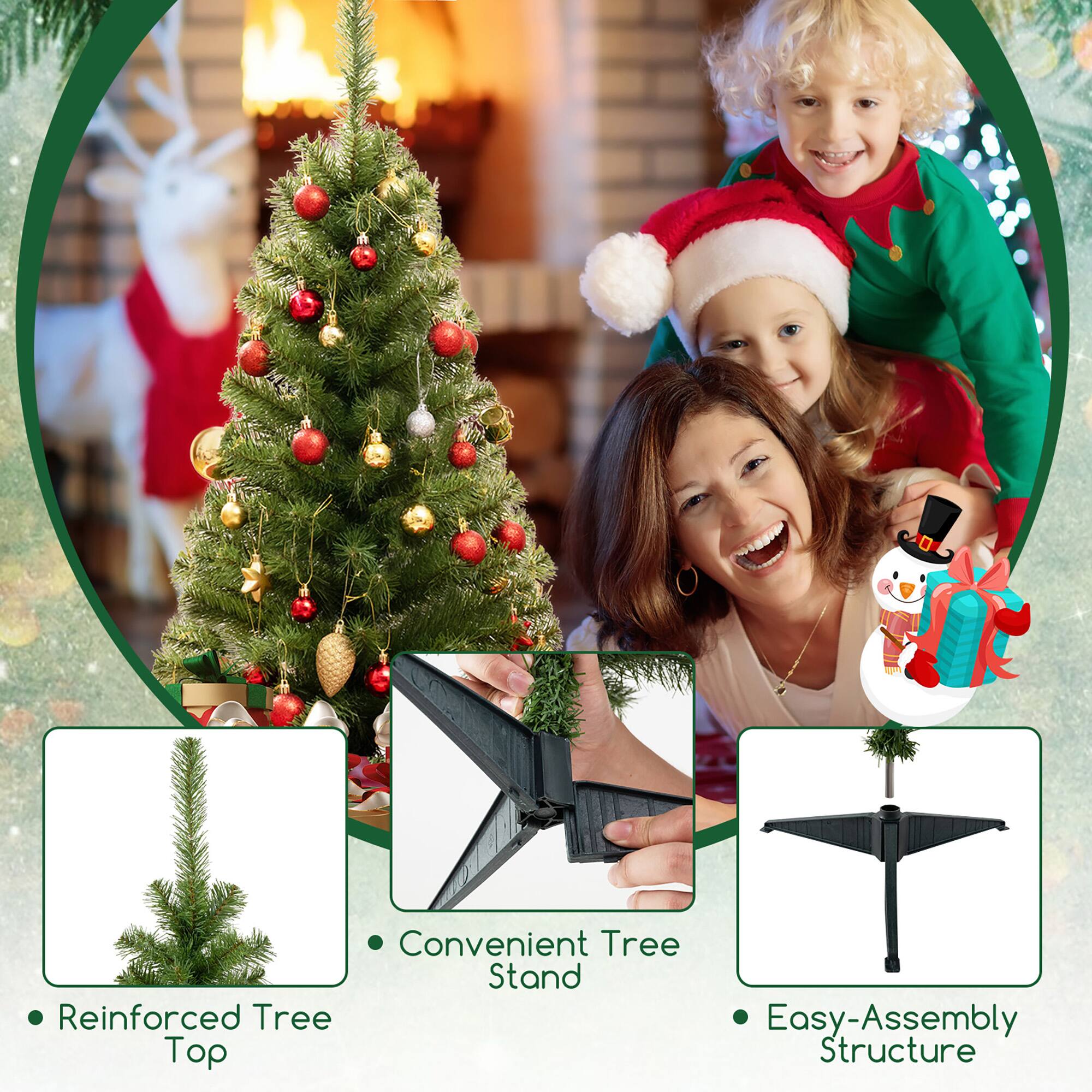 - Reinforced Tree Top
- Convenient Tree Stand
- Easy-Assembly Structure