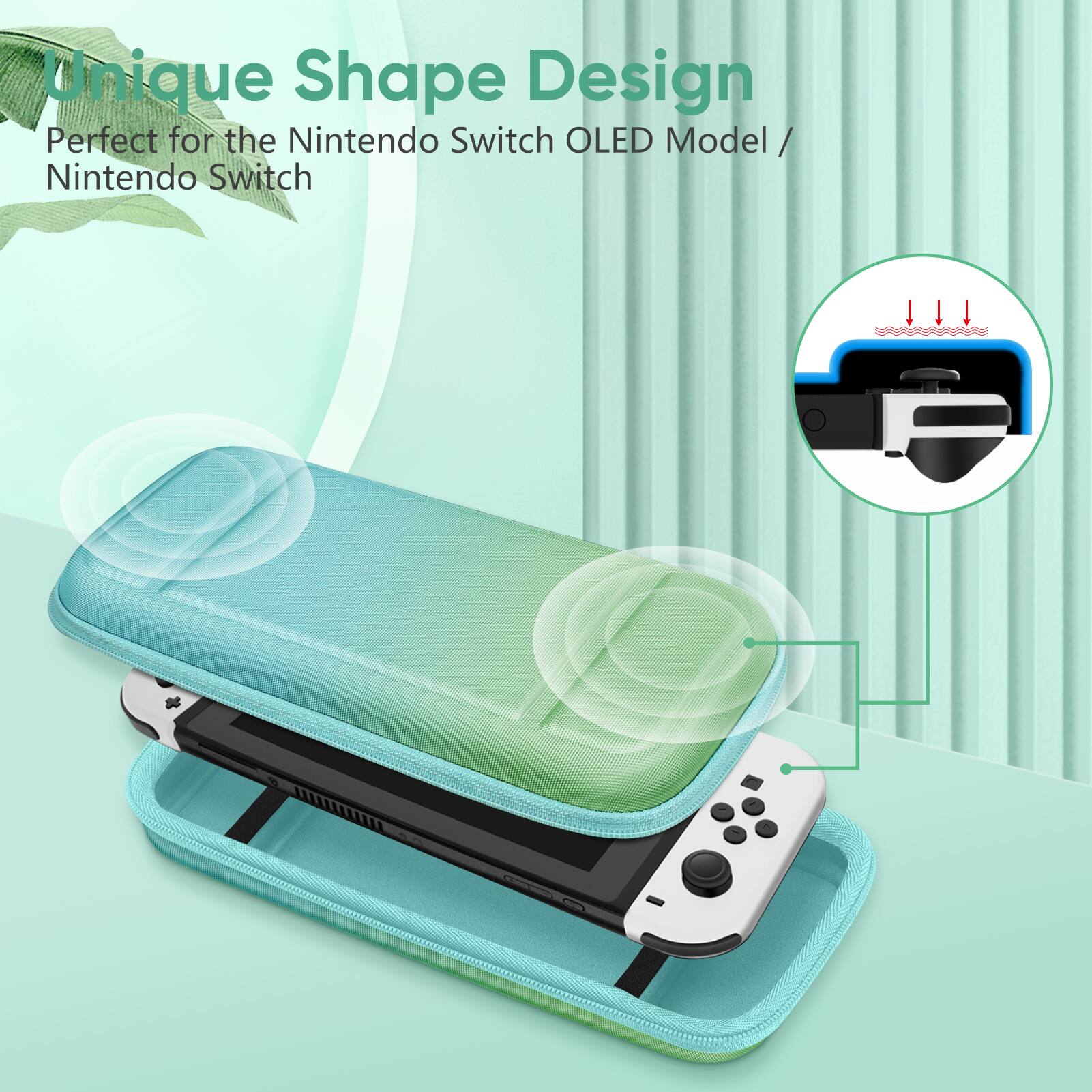 Unique Shape Design  
Perfect for the Nintendo Switch OLED Model / Nintendo Switch