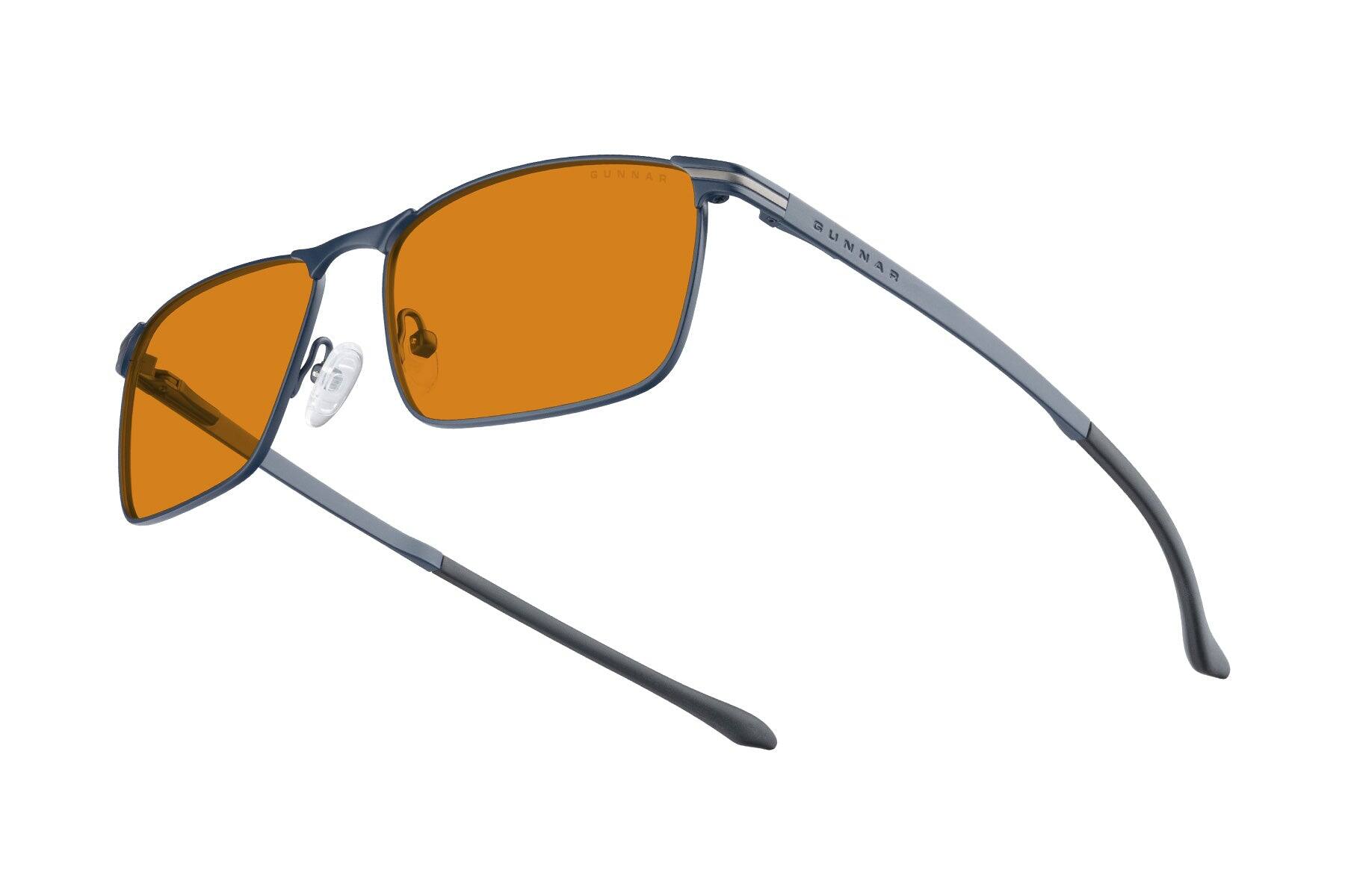 Alt View 9. GUNNAR - GUNNAR Computer Glasses  -  Mendocino, Midnight Blue, Amber Lens - Blue Light Blocking, Relieve Dry Eye, Anti Glare - Midnight Blue.