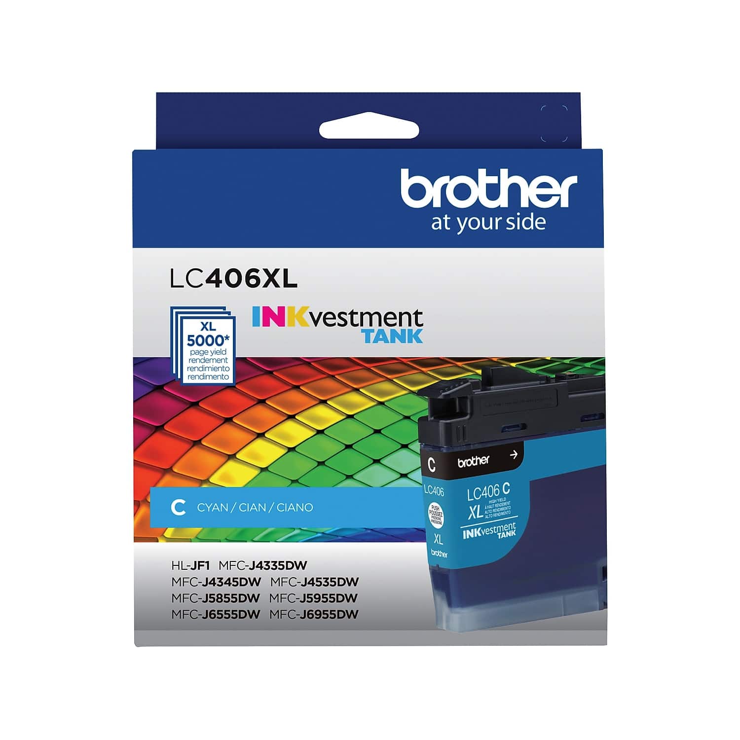 Brother - LC406XL High Yield Ink Cartridge (LC406XLCS) - Cyan