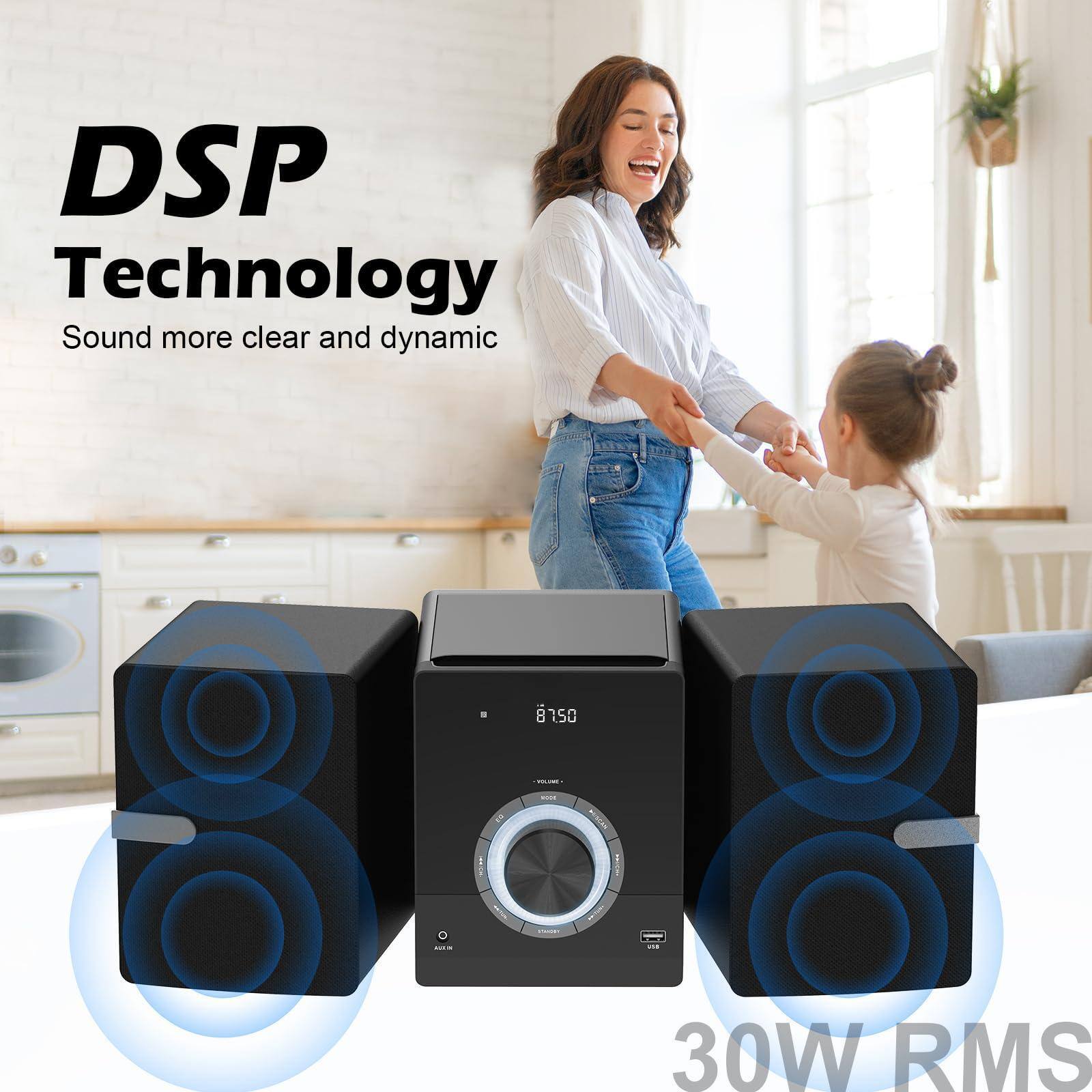 DSP Technology  
Sound more clear and dynamic  

8150  

30W RMS