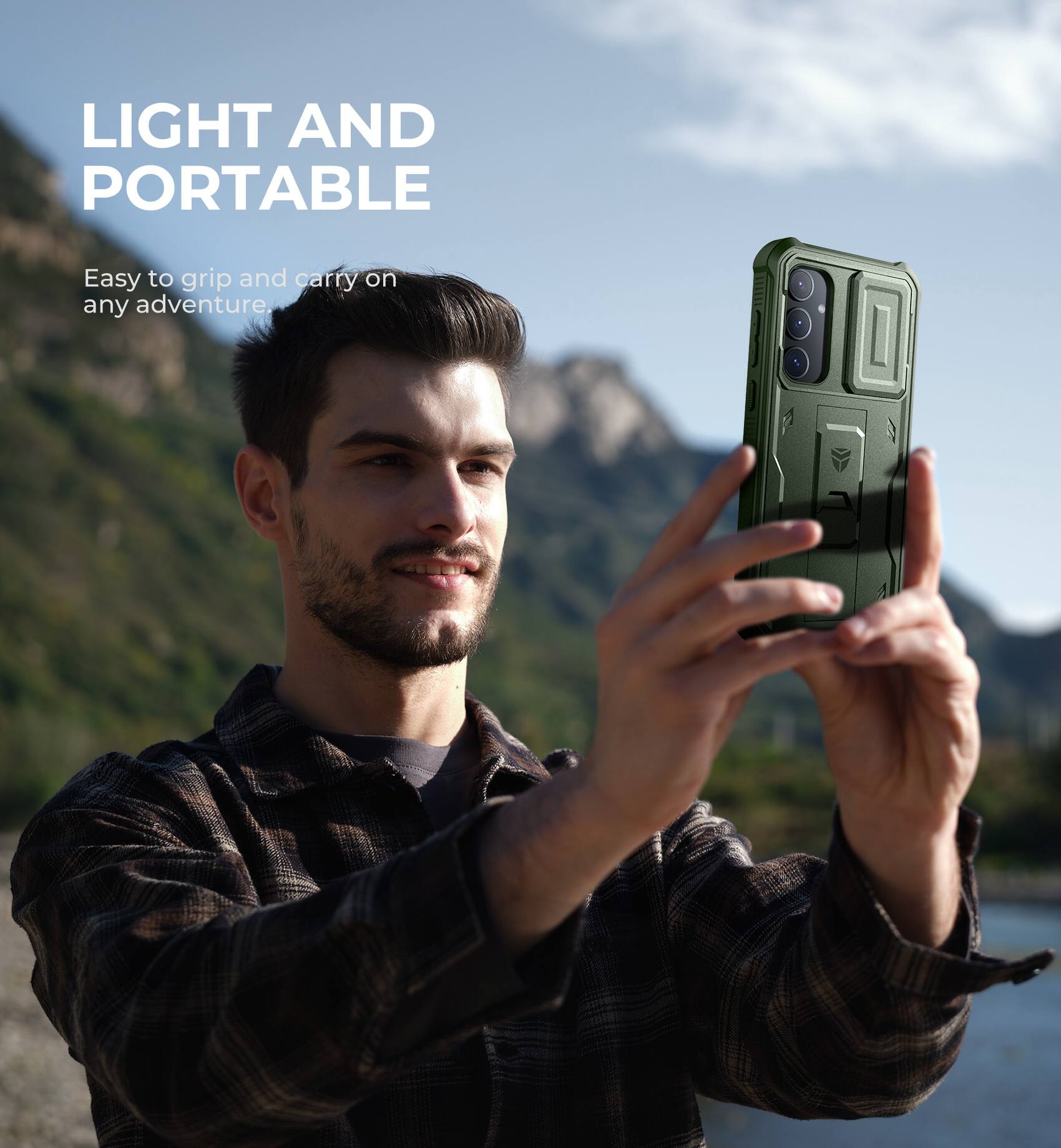 LIGHT AND PORTABLE
Easy to grip and carry on any adventure.