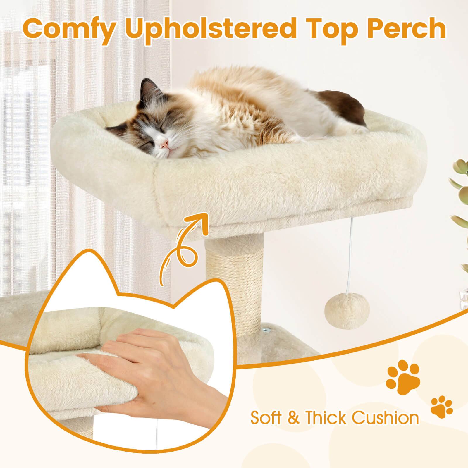 Comfy Upholstered Top Perch

Soft & Thick Cushion