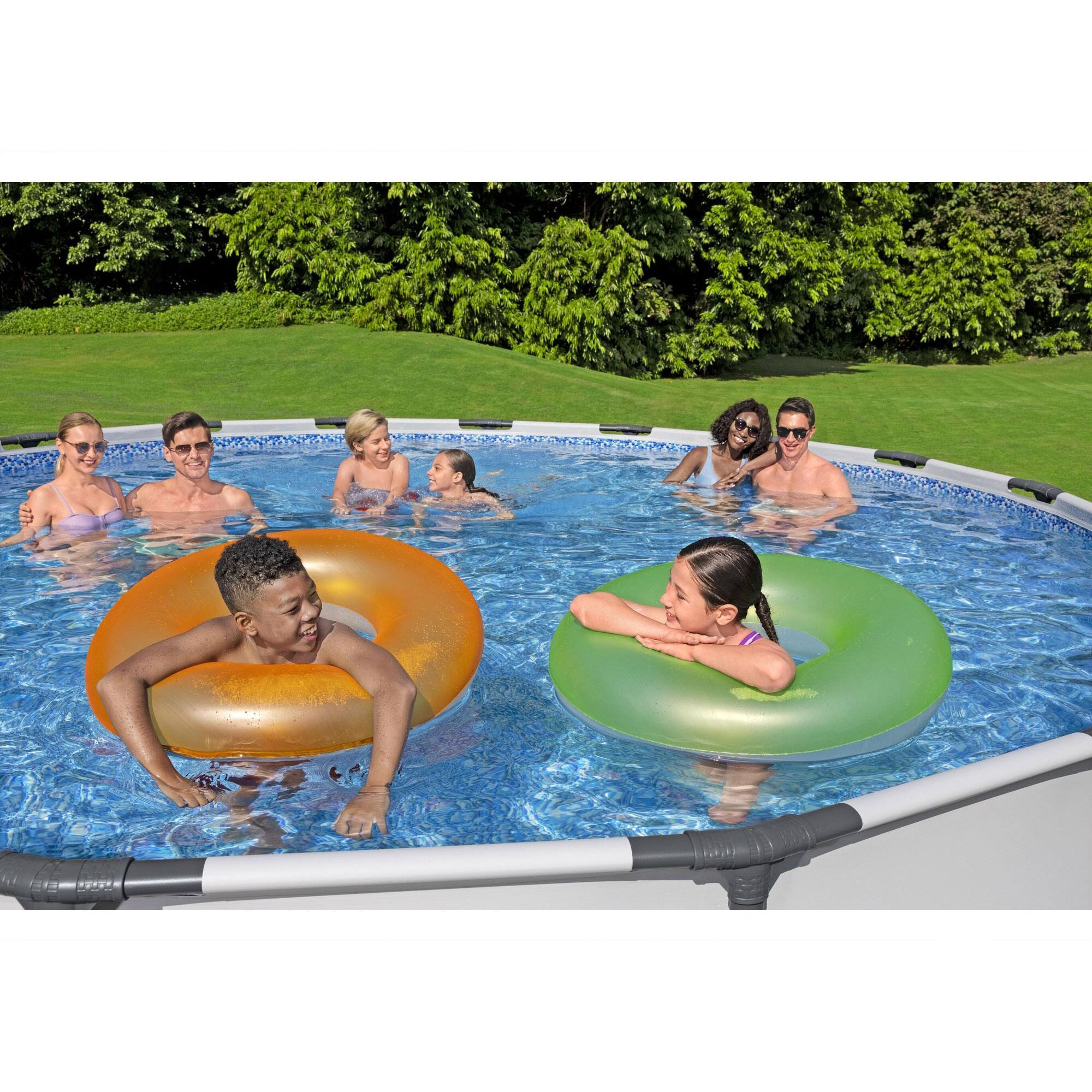 Alt View 7. Bestway - Bestway Steel Pro MAX 18'x48" Round Above Ground Swimming Pool with Pump & Cover.
