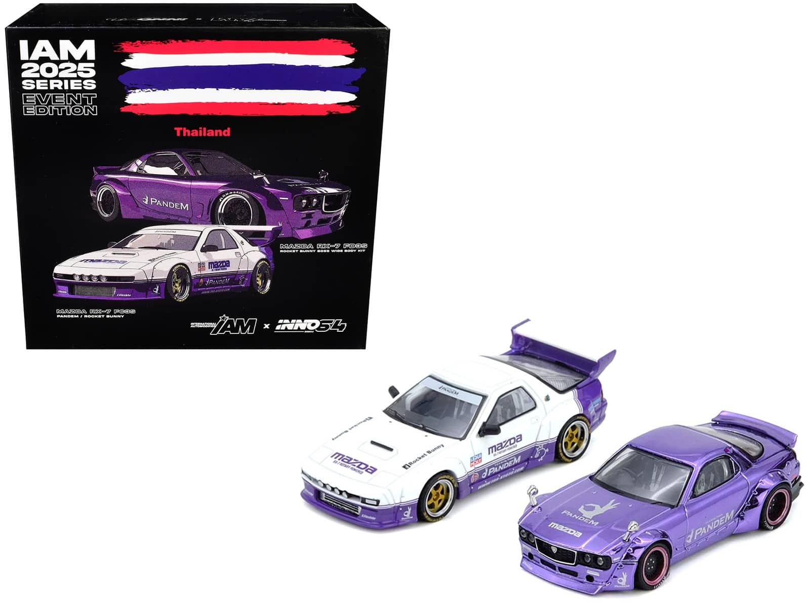 "International Automotive Modified (IAM) ""2025 Thailand"" Box Set of 2 Pieces 1/64 Diecast Model Cars by Inno Models" price history on PriceWatchPro