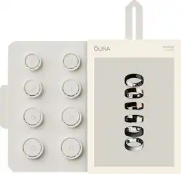 Oura - Ring 5 Sizing Kit - Size Before You Buy the OR5 - Unique Sizing - Receive Gift Card for Purchase - White - (2026)