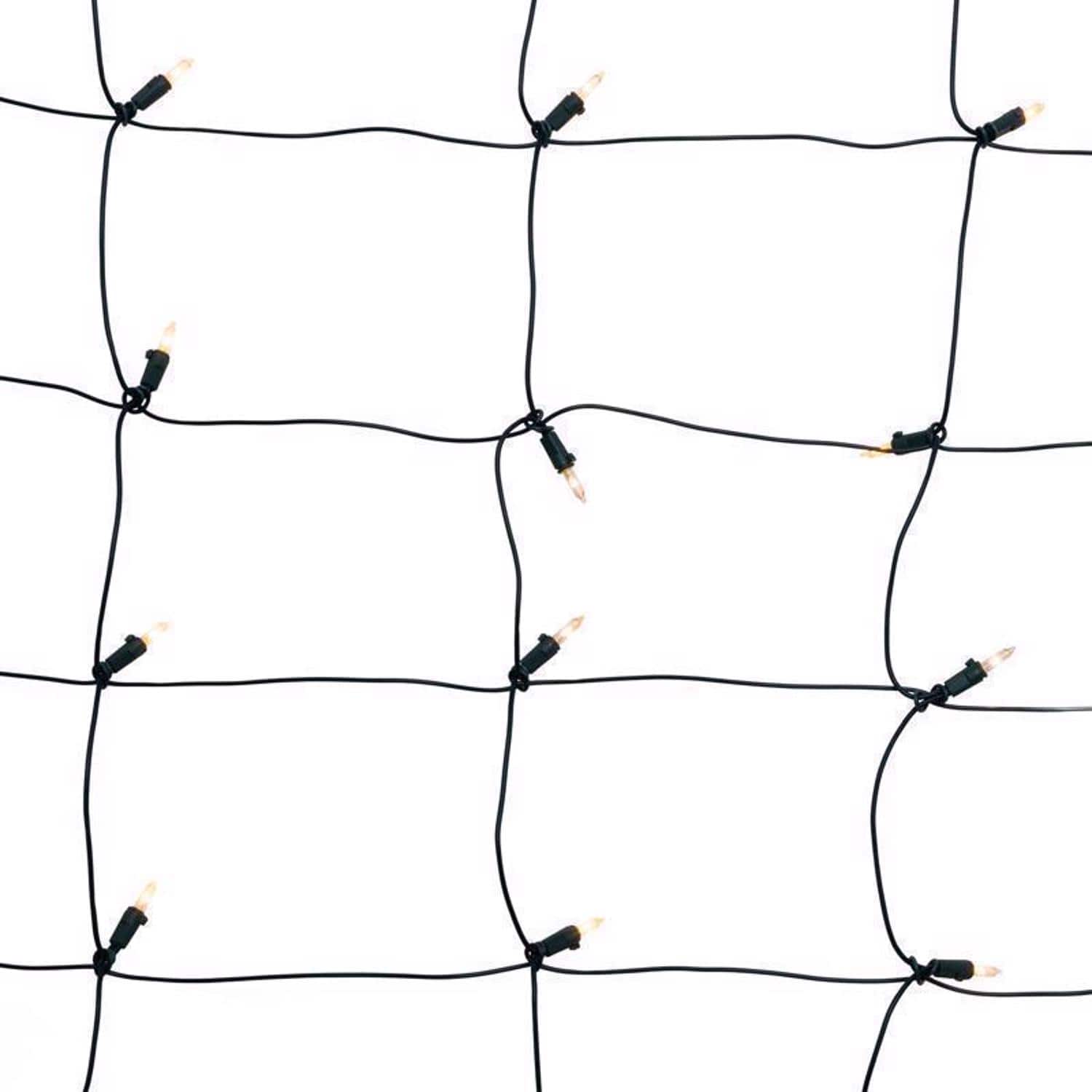 Celebrations - Classic LED T5 Warm White 100 ct Net Christmas Lights 4 ft.