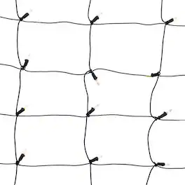 Celebrations - Classic LED T5 Warm White 100 ct Net Christmas Lights 4 ft.