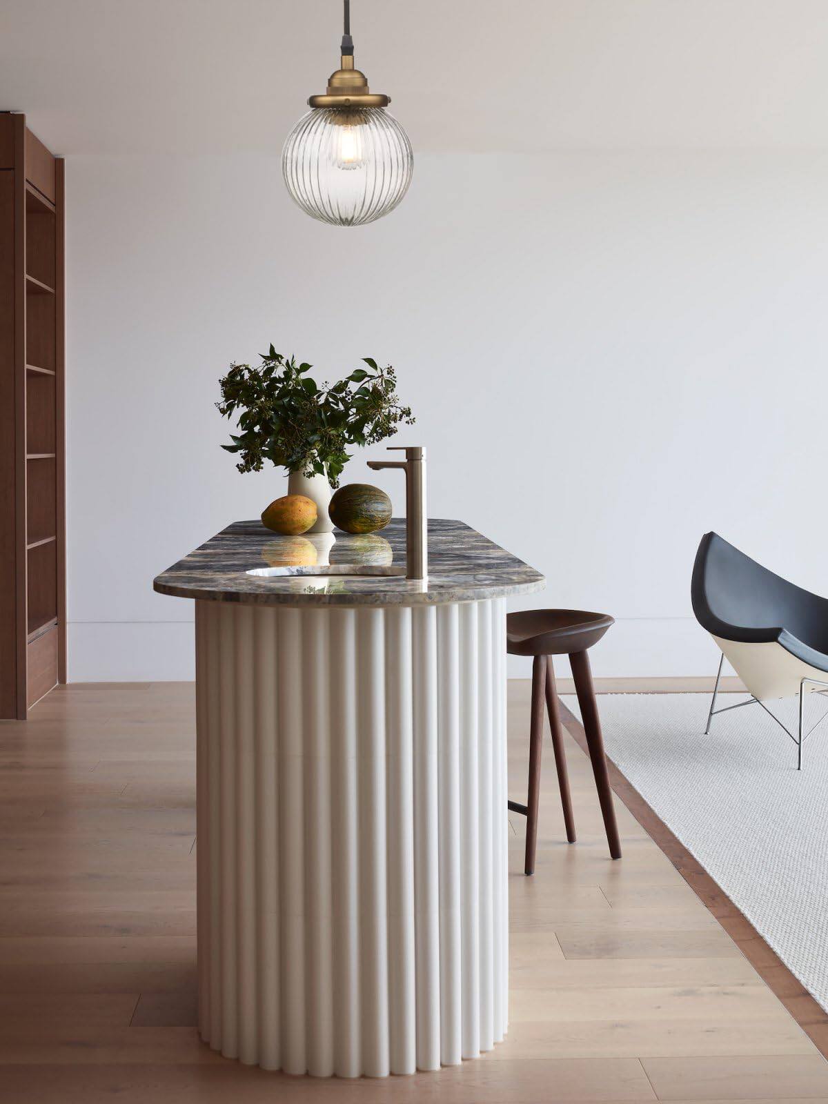 Alt View 2. TECH SAFARI - Vintage Kitchen Hanging Pendant Light Fixture Single HardwiIndoor Vanity Luxury Retro TextuStriped Round Gl - Antique.