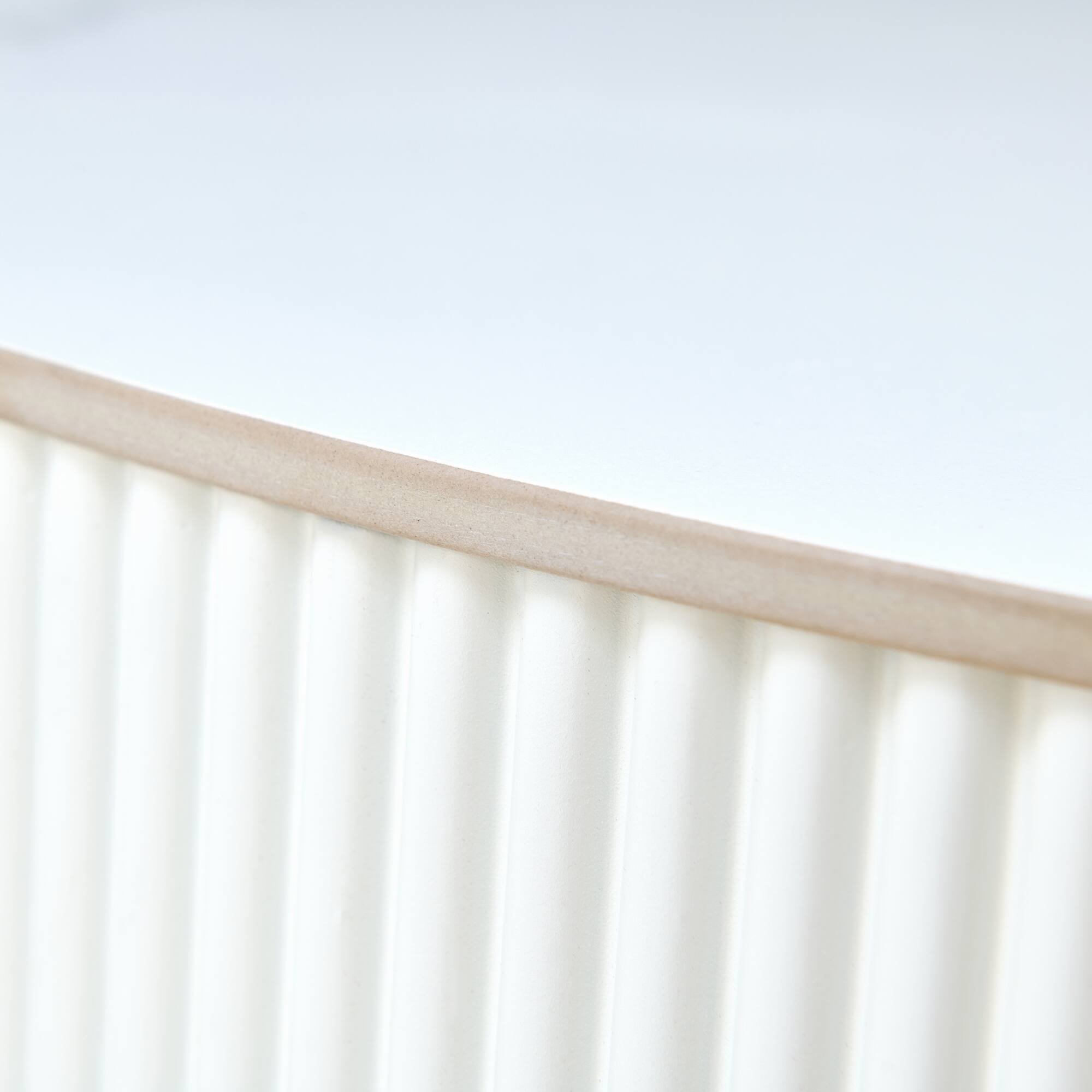 Alt View 7. GOODSILO - Modern Round Mobile Coffee Table with Two Drawers and Marble-Pattern Top - White.