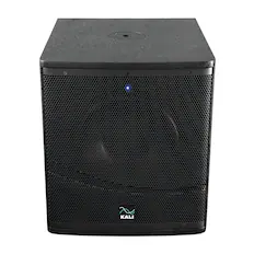 Front. Kali Audio - 12" 1000W Powered Studio and Live Sound Subwoofer with DSP Bass Management - Black.