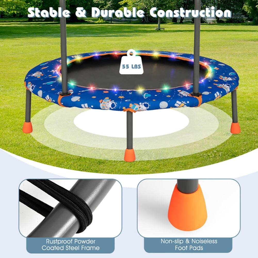 Stable & Durable Construction

55 LBS

Rustproof Powder Coated Steel Frame

Non-slip & Noiseless Foot Pads