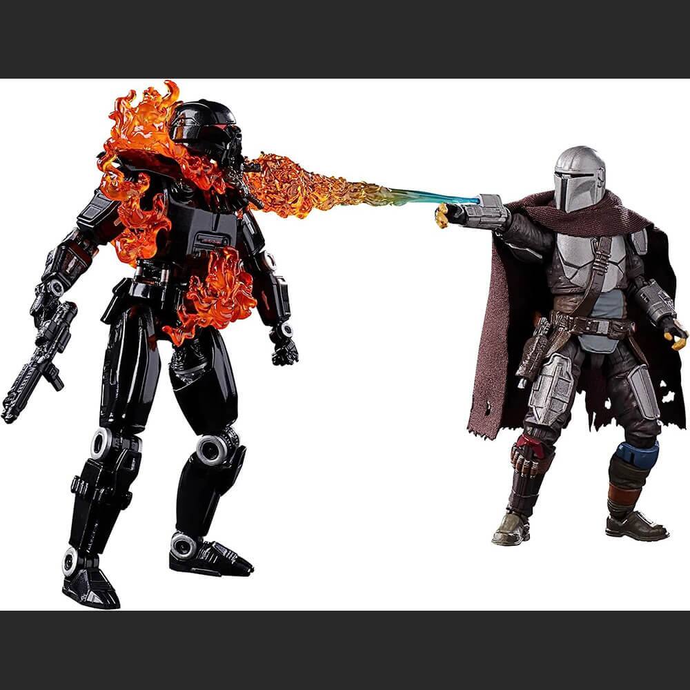 Front. Star Wars - Hasbro F5551 Star Wars Vintage Collection The Mandalorian Rescue Set - Black.