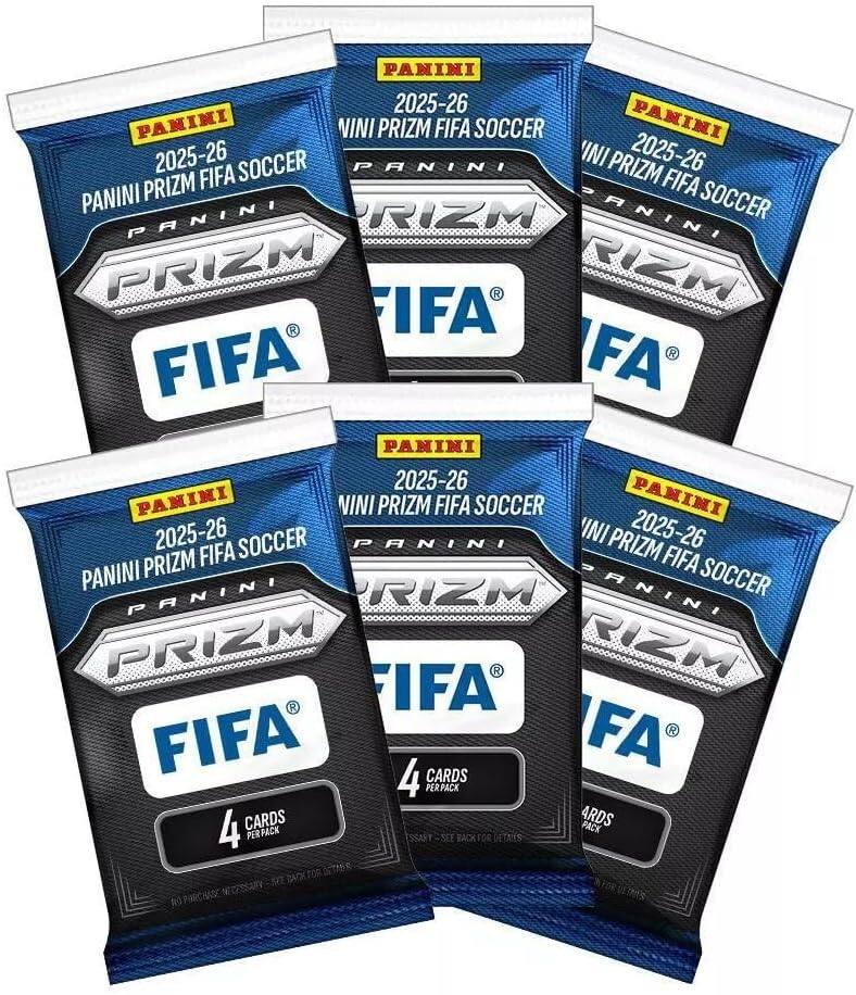 Panini 2025 26 Prizm Soccer Trading Card BLASTER Box [6 Packs
