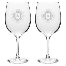 Jardine - Middle Georgia State Knights Two-Piece 19oz. Traditional Wine Glass Set - Multicolor