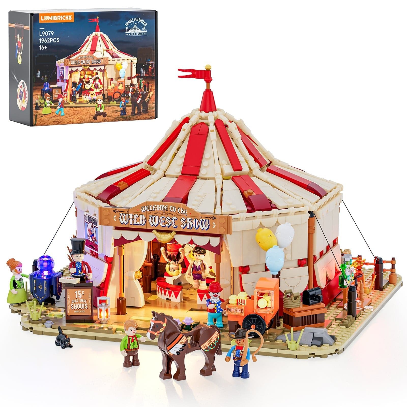 Lumibricks - Wild West Circus Lighting Building Set, 1962 Pieces Modular Display Model for Ages 16+ price history on PriceWatchPro
