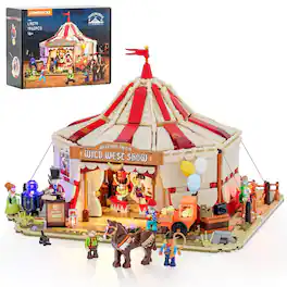 Lumibricks - Wild West Circus Lighting Building Set, 1962 Pieces Modular Display Model for Ages 16+
