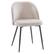 Front. CorLiving - Ayla Velvet Upholstered Side Chair - Greige.