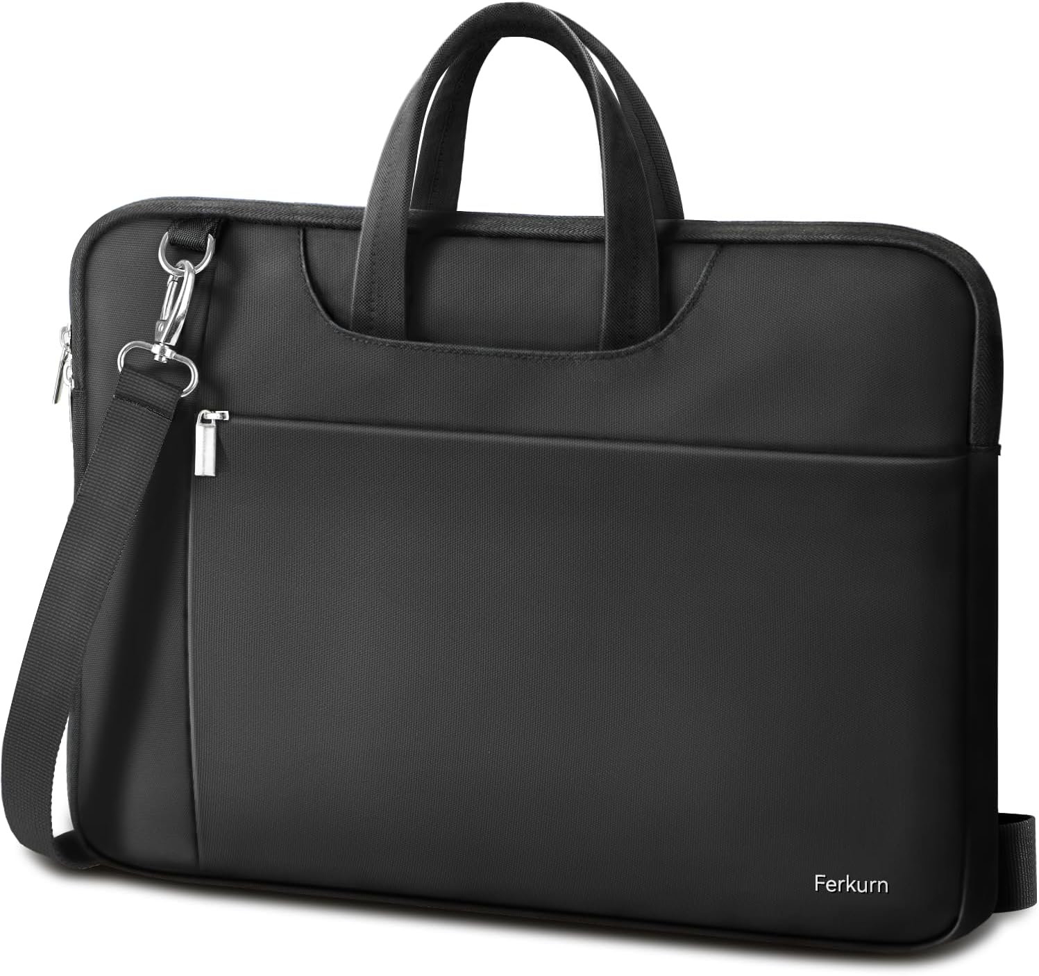 Front. Vulpecula Spade - Laptop Case Bag 17 17.3 inch Women Men Computer Sleeve with Shoulder Strap Compatible with HP Envy Pavilion - Black.