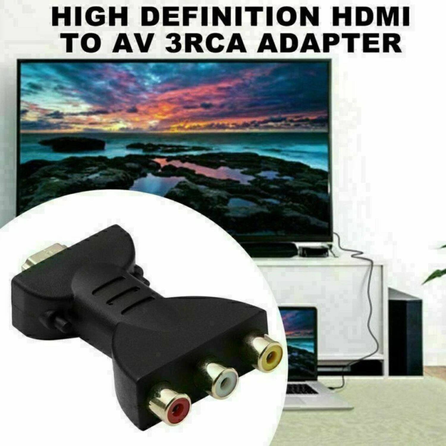 HIGH DEFINITION HDMI TO AV 3RCA ADAPTER