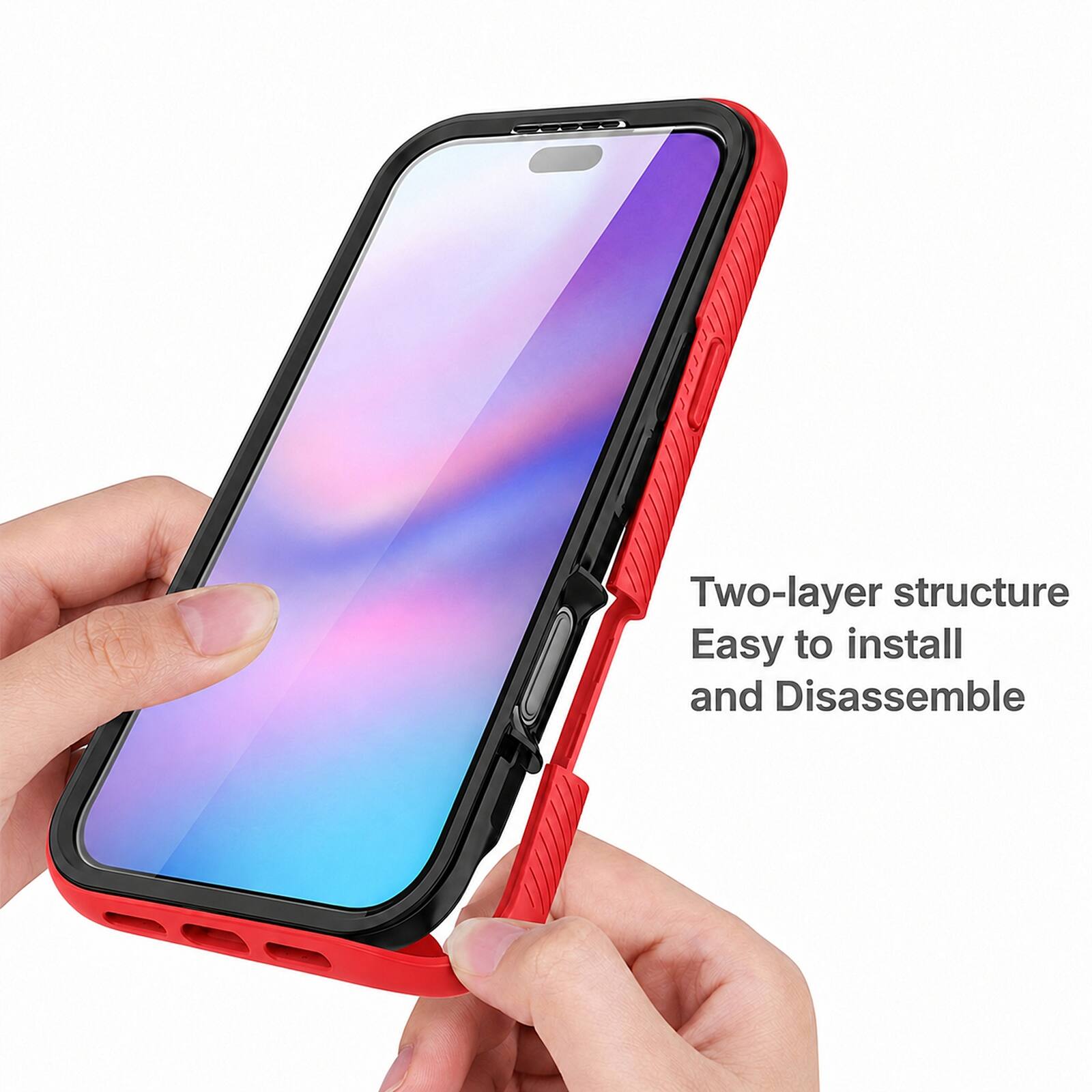 Two-layer structure  
Easy to install and Disassemble