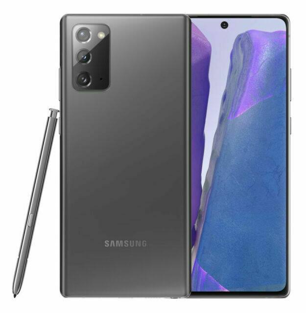 Front. Samsung - Samsung Galaxy Note 20 5G N981U (Fully Unlocked) 128GB - Mystic Gray.