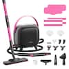 Front. Schenley - Schenley 21-in-1 Steam Cleaner, High-Pressure Heavy-Duty Steamer for Deep Cleaning, Large Water Tank, Multi-Purpose - Magenta & Noble Gray.