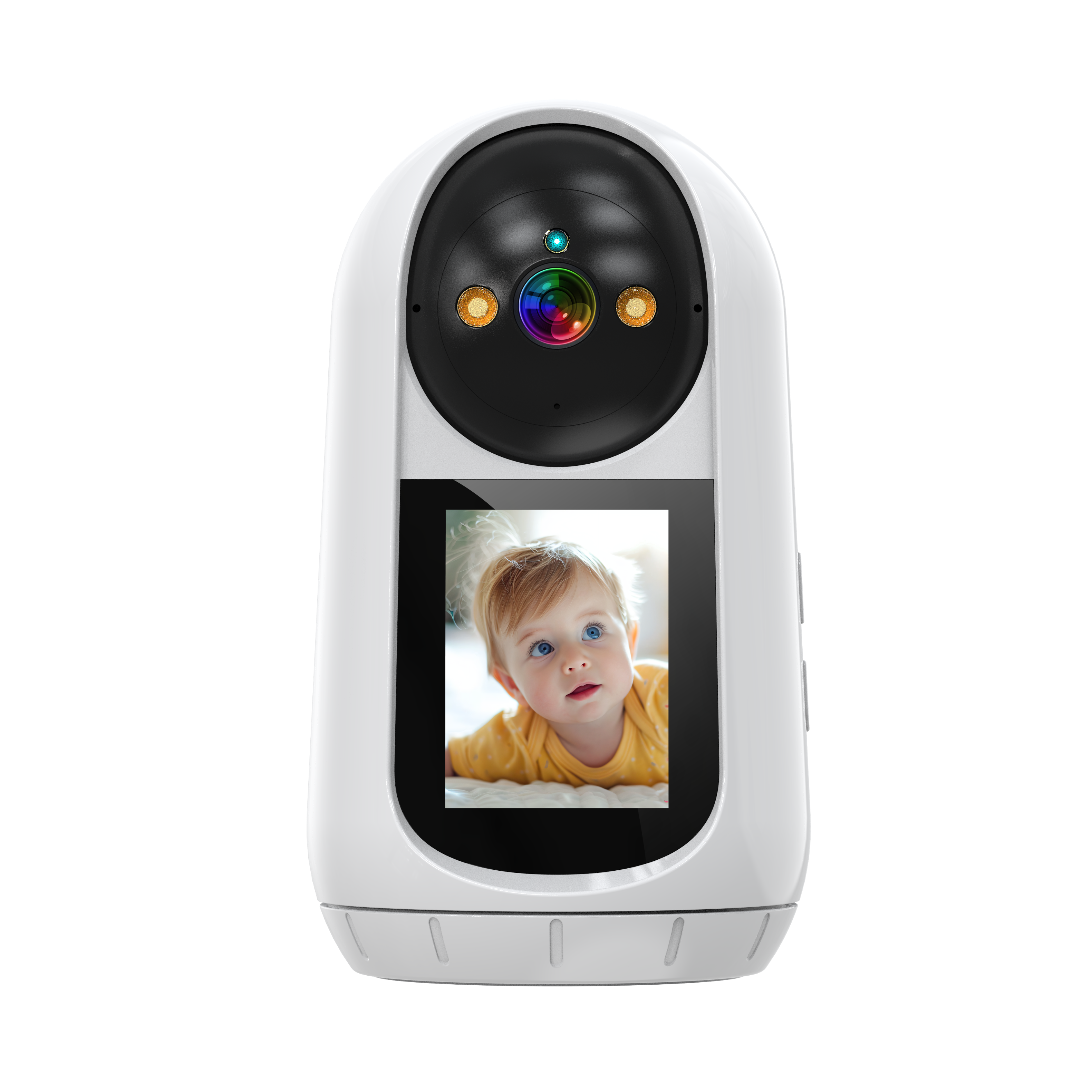 Front. Cluzine - 2 Way Video Calling Camera,360° PTZ Pet Monitor Cam with Speaker, Motion Detector, 1 Click Call, in-House Monitoring Pe.