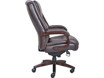 Alt View 1. La-Z-Boy - La-Z-Boy Winston Ergonomic Faux Leather Executive Big & Tall Chair, 400 lb. Capacity, Brown (44763) - Brown.