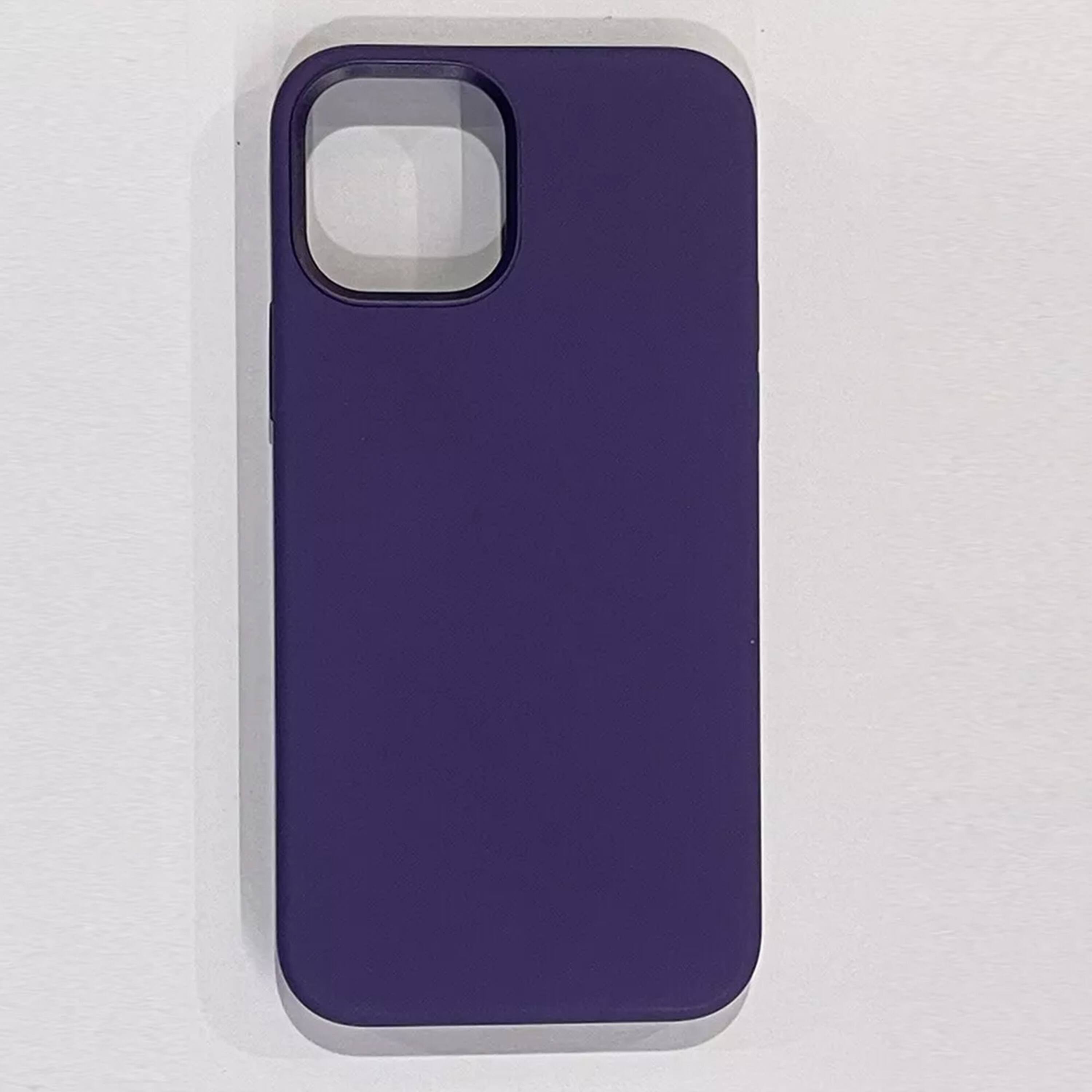 Front. Kitcheniva - Premium Silicone Phone Cover For iPhone 12 Pro Mulberry - Mulberry.