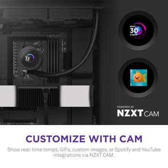 NZXT Kraken Plus 280mm Radiator CPU Liquid Cooler (2 x 140mm F140P NZXT Kraken Plus 280mm Radiator CPU Liquid Cooler (2 x 140mm F140P