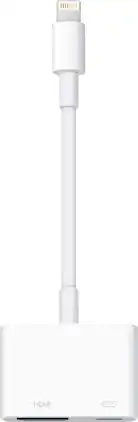 Apple - Lightning Digital A/V Adapter - White