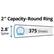 2" Capacity-Round Ring
2.8" Spine
375 Sheets