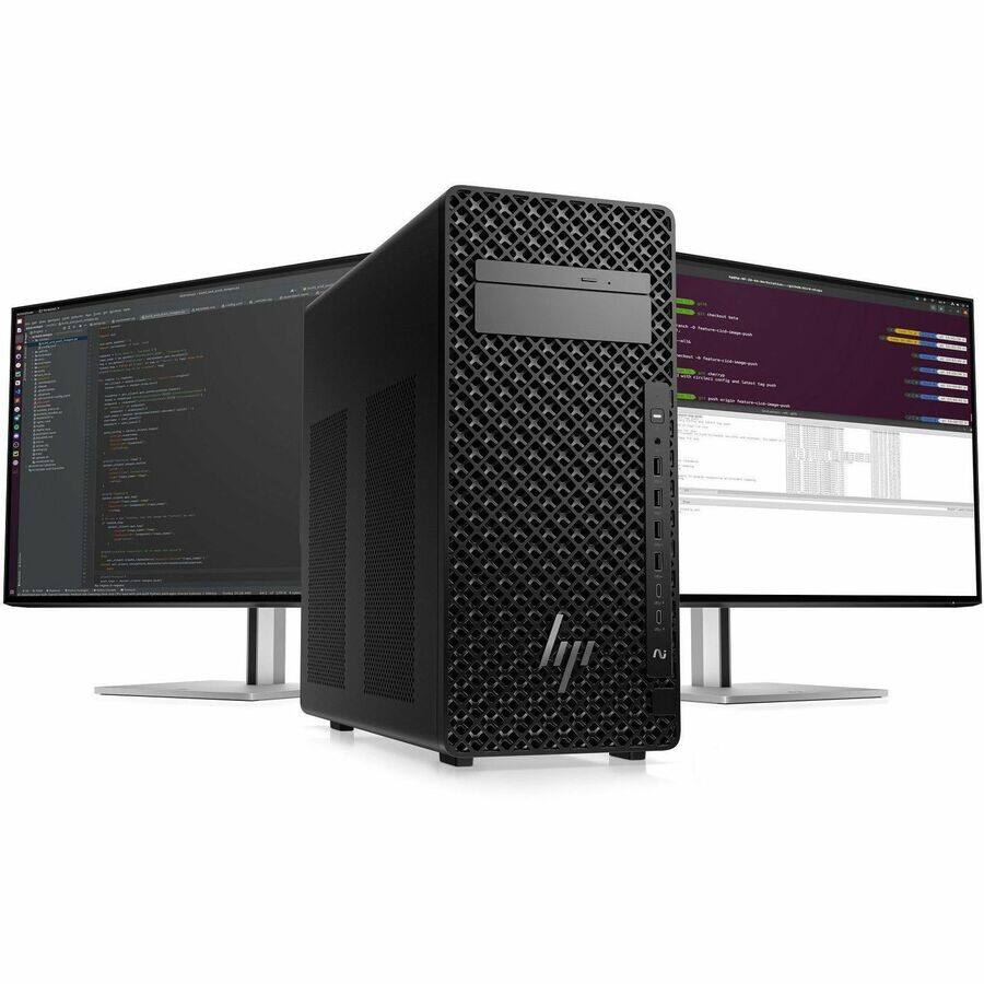 Alt View 1. HP - HP Z2 G1i Workstation - Intel Core Ultra 9 285 - 32 GB - 1 TB SSD - Tower - Black - Intel W880 Chip - Windows 11 Pro - Black.
