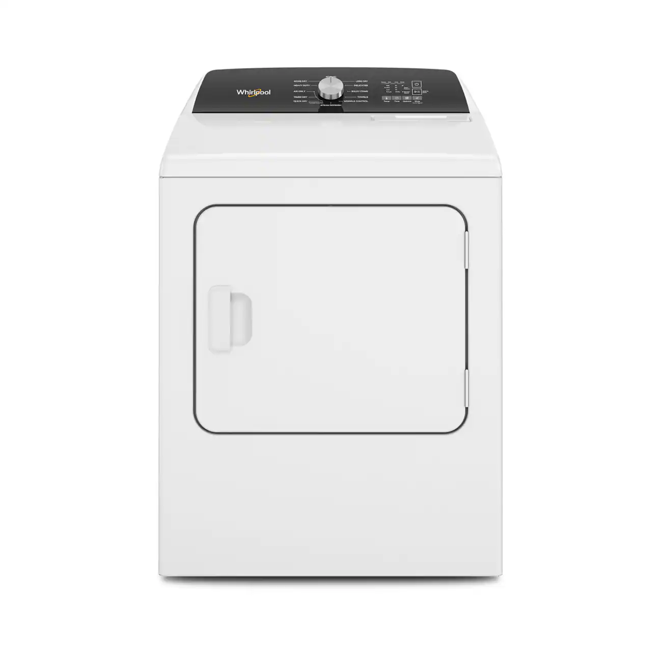 Whirlpool - 7.0 Cu. Ft. Electric Dryer with Steam and Moisture Sensing - White