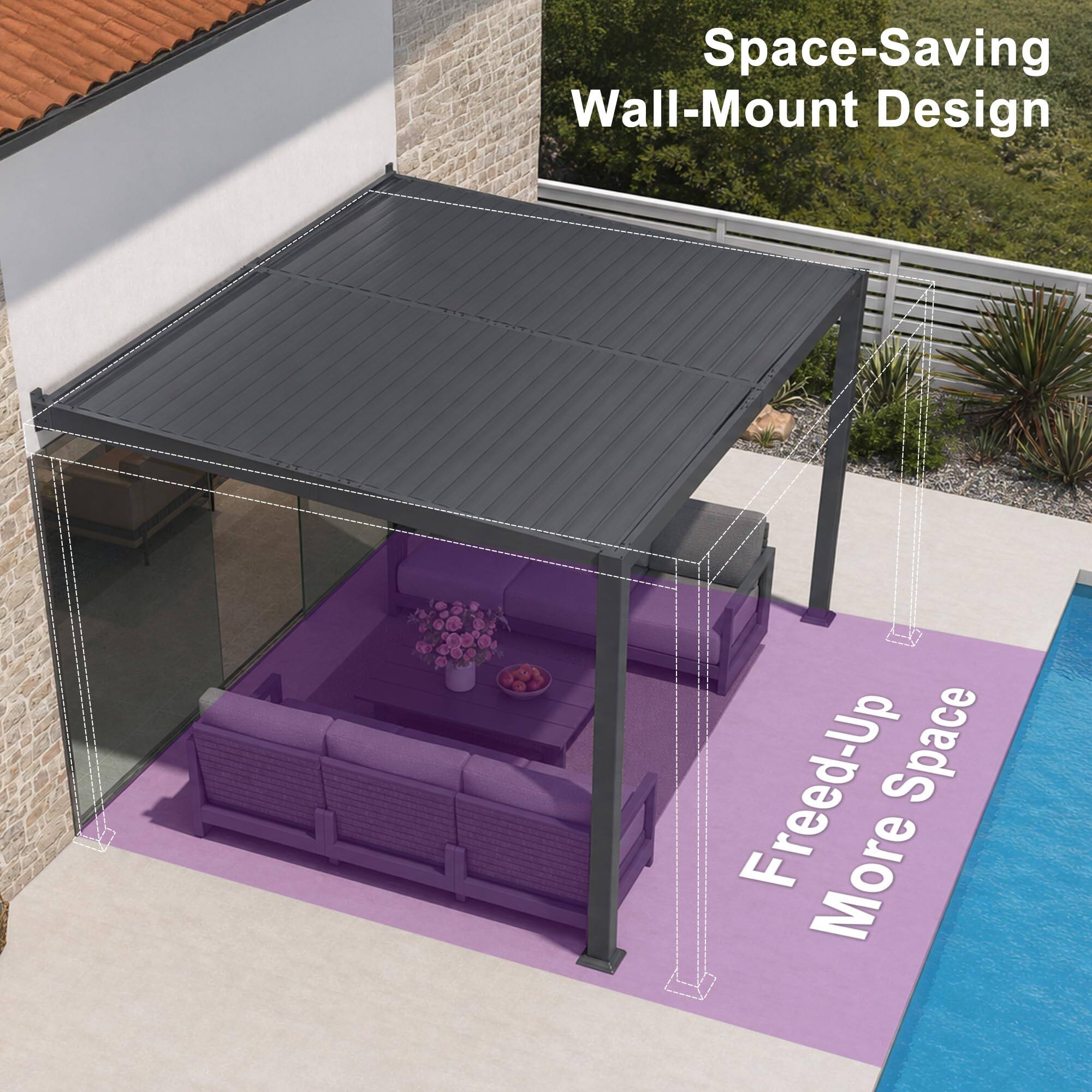 Space-Saving Wall-Mount Design  
Freed-Up More Space