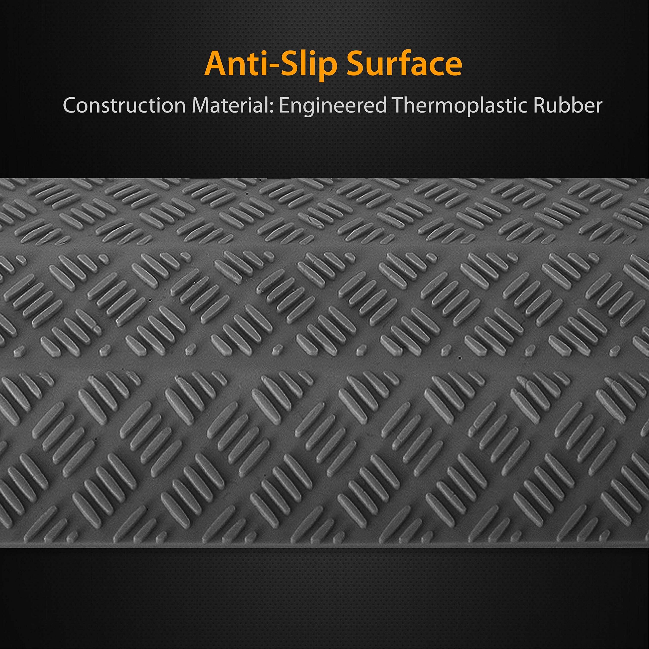 Anti-Slip Surface  
Construction Material: Engineered Thermoplastic Rubber