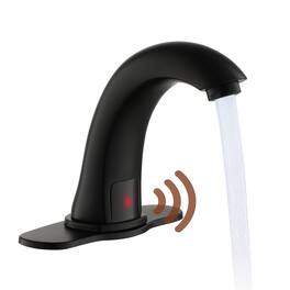 Single Hole Touchless Sensor Bathroom Sink Faucet with Deck Plate