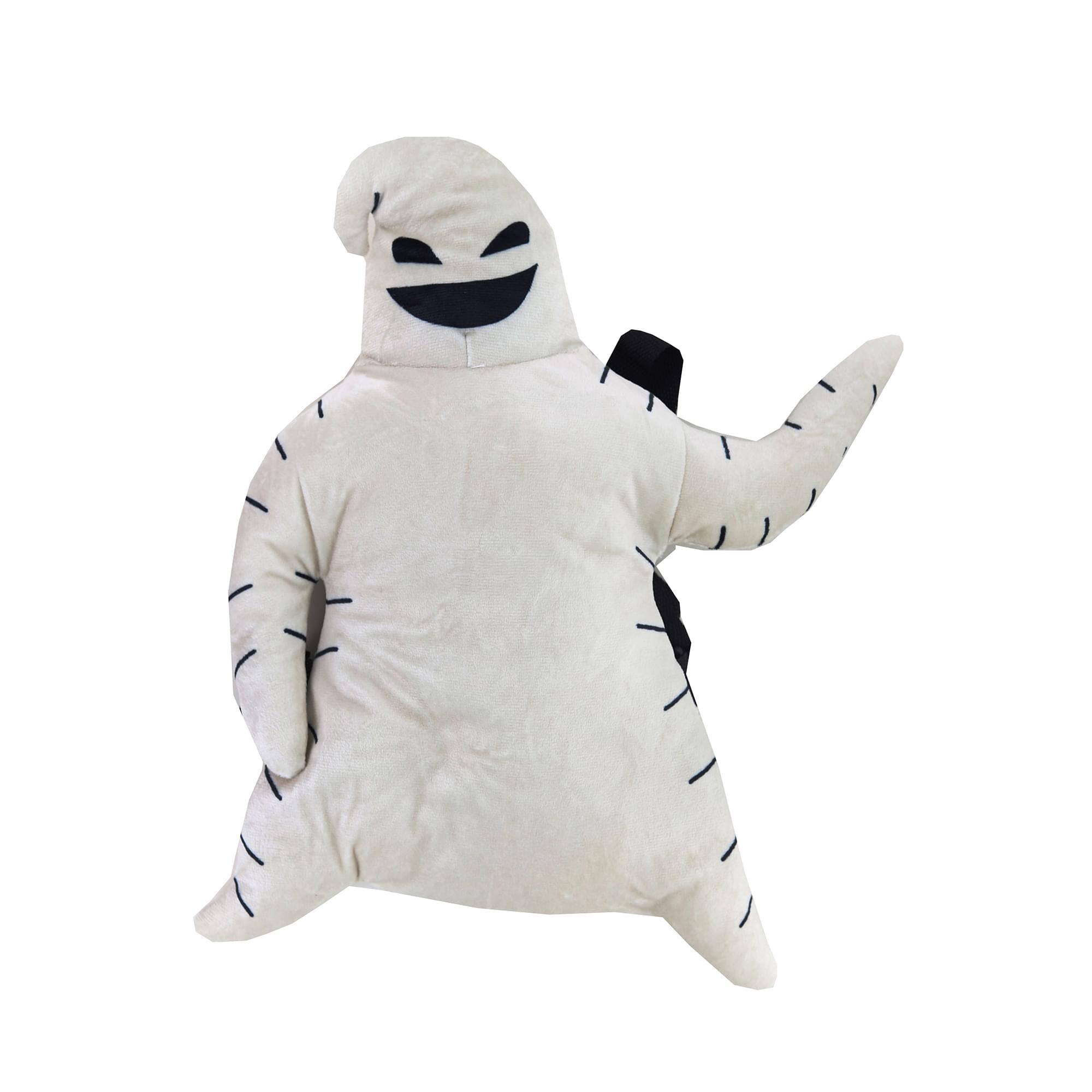 Front. Disney - Nightmare Before Christmas Oogie Boogie 16 Inch Plush Backpack - White.