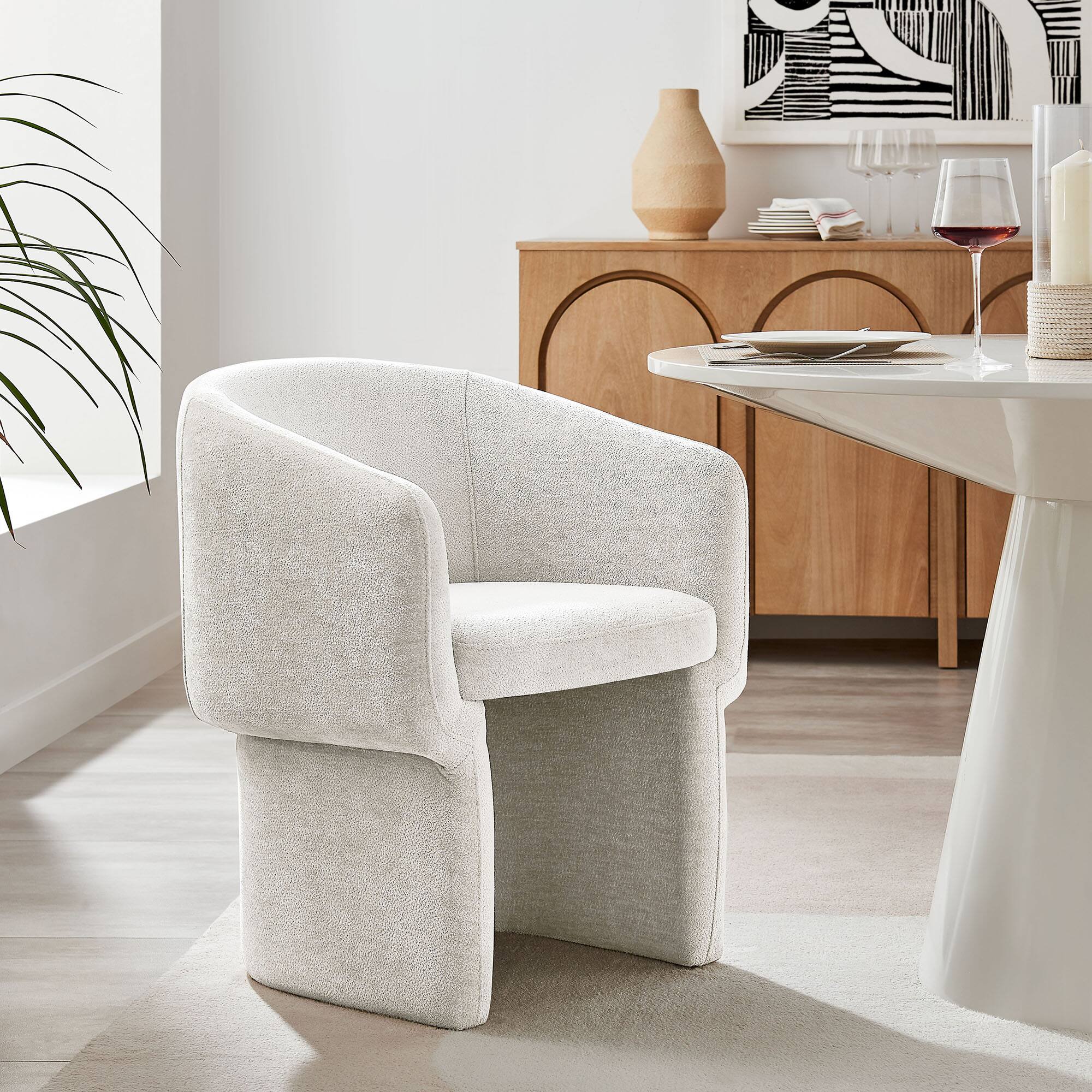 Alt View 1. Modway - Verity Barrel Back Dining Armchair - Ivory.