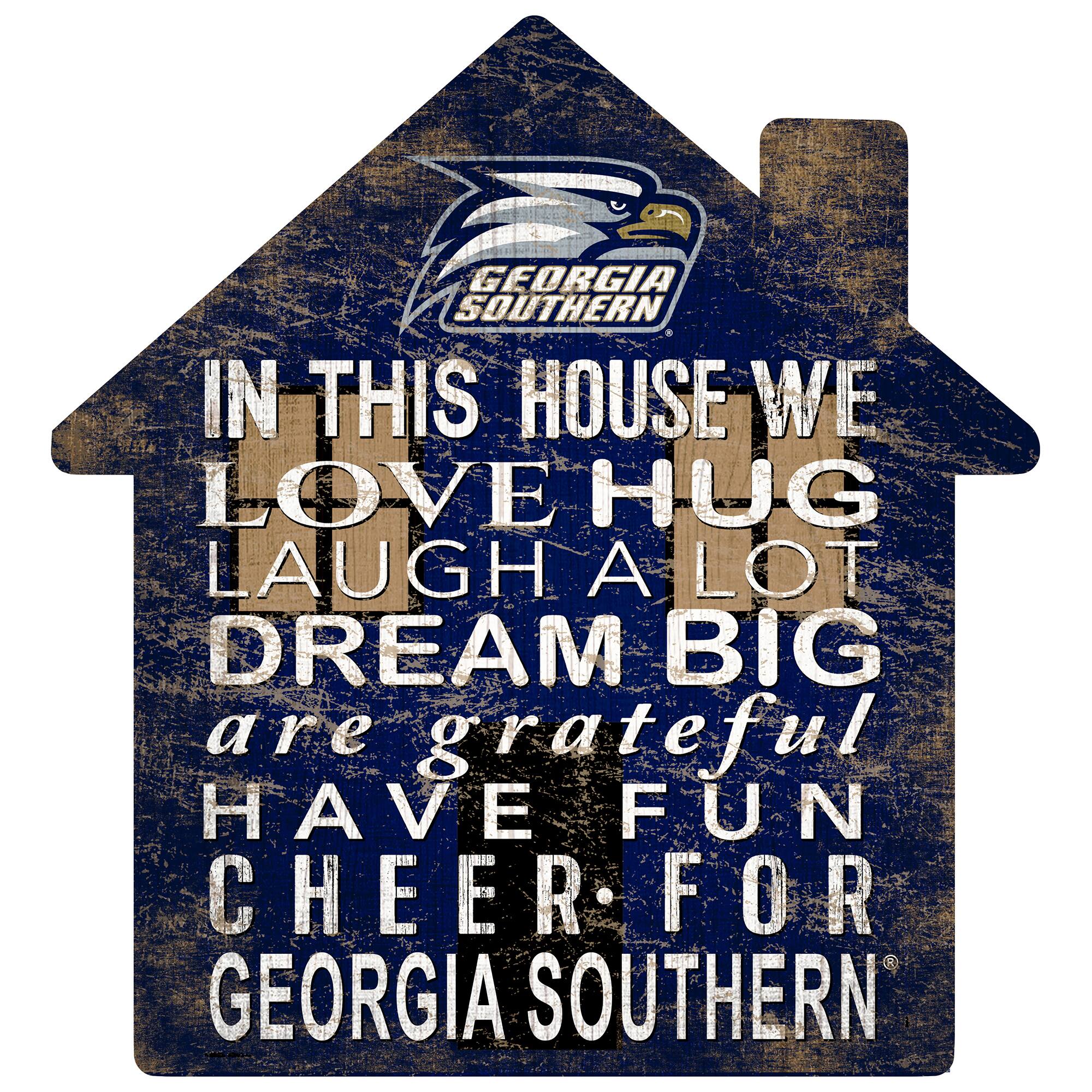 Georgia Southern Eagles 12'' Team House Sign