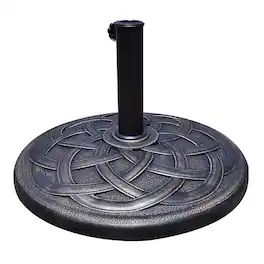 Pefilos - Umbrella Base, 22 Inch Heavy Duty Round Umbrella Base Stand for Outdoor Patio Market Table Umbrella - Brown